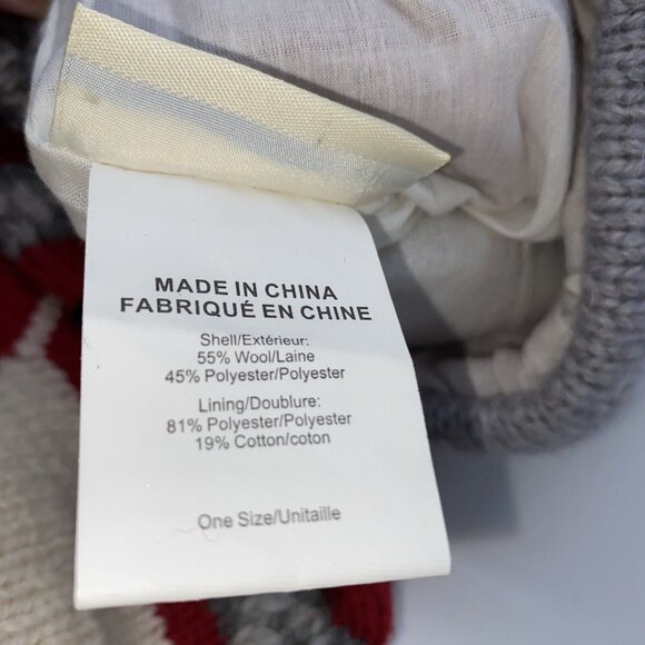 Pottery Barn Kids Train Natural Fair Isle Wool Stocking Monogramming Error 27 in - Picture 12 of 15